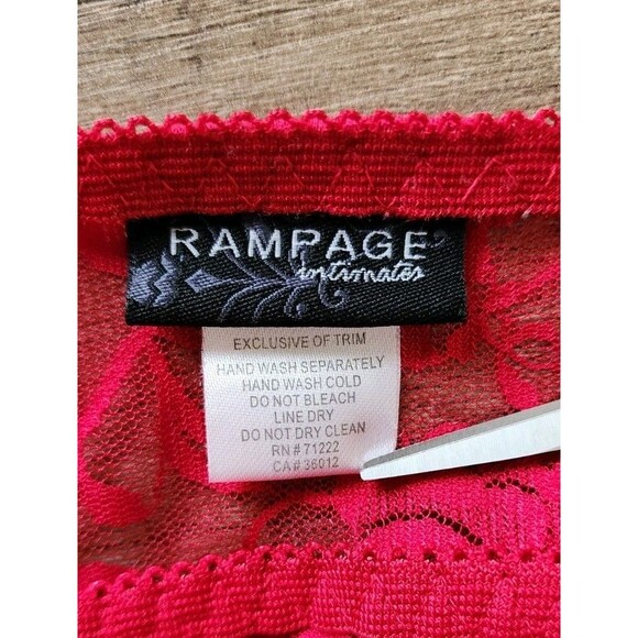 Rampage Intimates Y2K Red Sheer Lace Babydoll Slip Lingerie Nightie 1X Plus Size - Picture 3 of 6